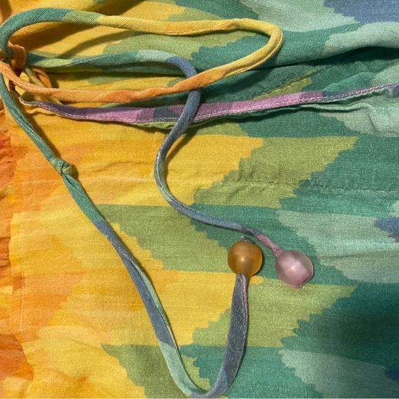 FARM Rio Colorful Geometric Patterned Wrap Dress - Picture 3 of 3